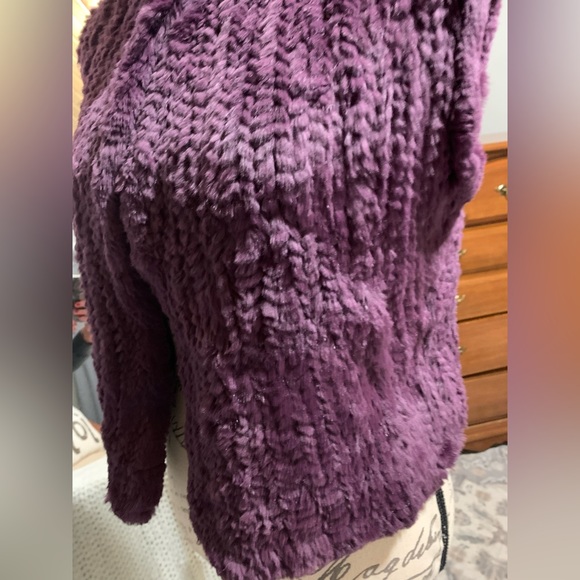 CALYPSO Christiane Celle 100% rabbit fur vest size Medium - Picture 4 of 16